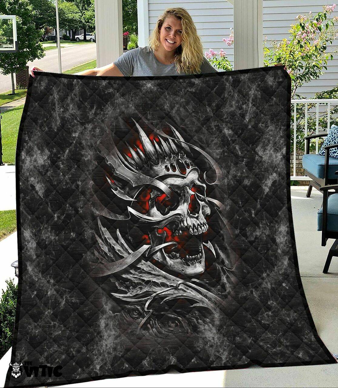 Thevitic™ Skull Quilt Hd04253 and Home Decor