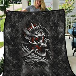 Thevitic™ Skull Quilt Hd04253 and Home Decor