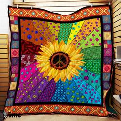 Thevitic™ Sunflower - Hippie Quilt 3D Aop 03854 and Home Decor