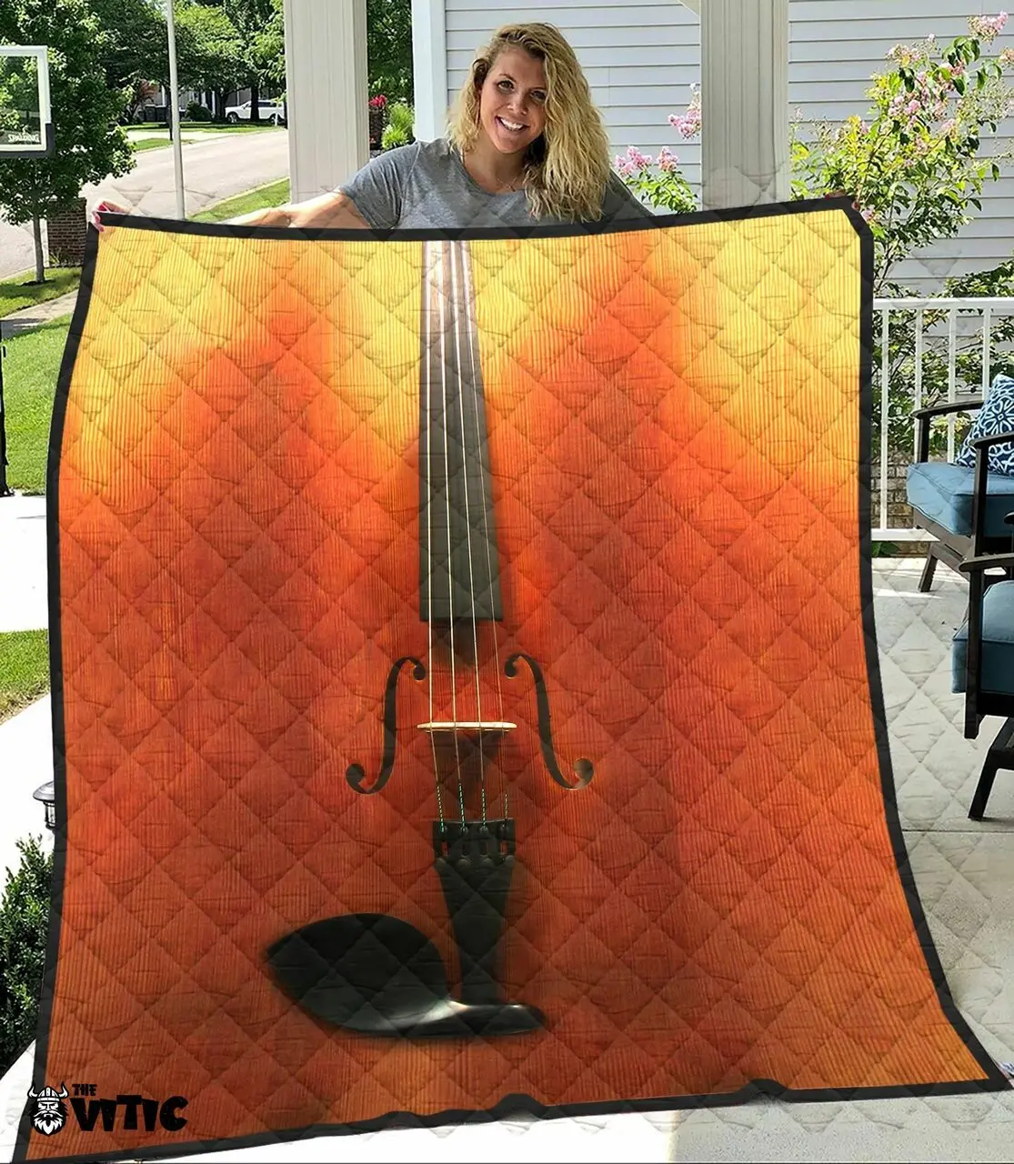 Thevitic™ Violin Quilt 3D Aop 04144 and Home Decor