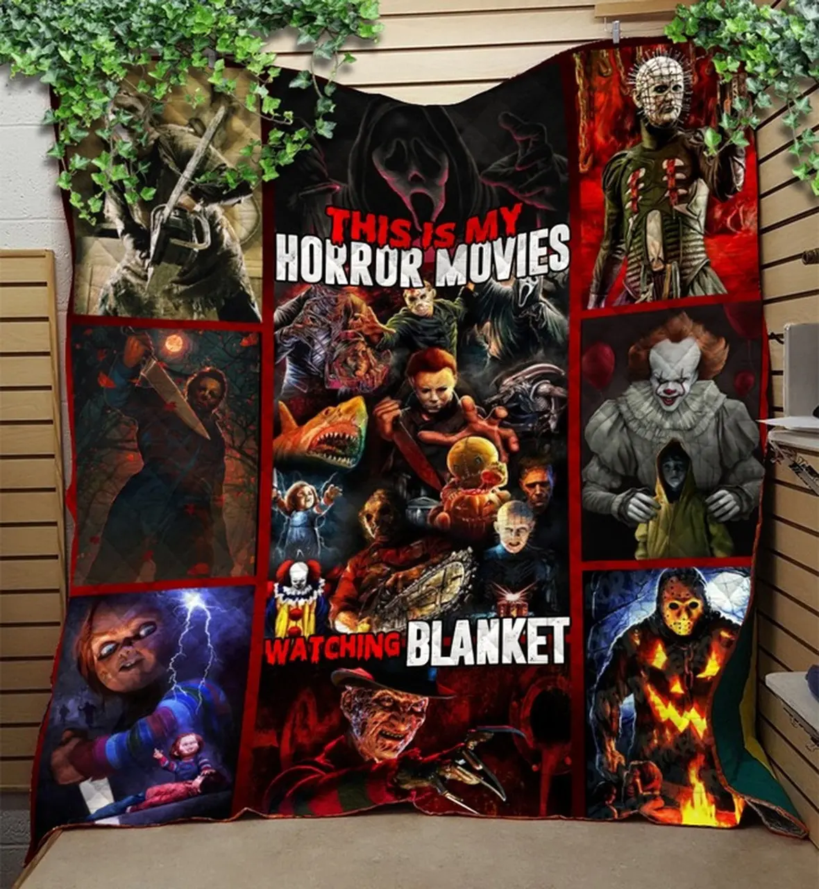 This Is My Horror Movies Watching Blanket Quilt and Home Decor