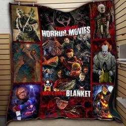 This Is My Horror Movies Watching Planket Quilt and Home Decor