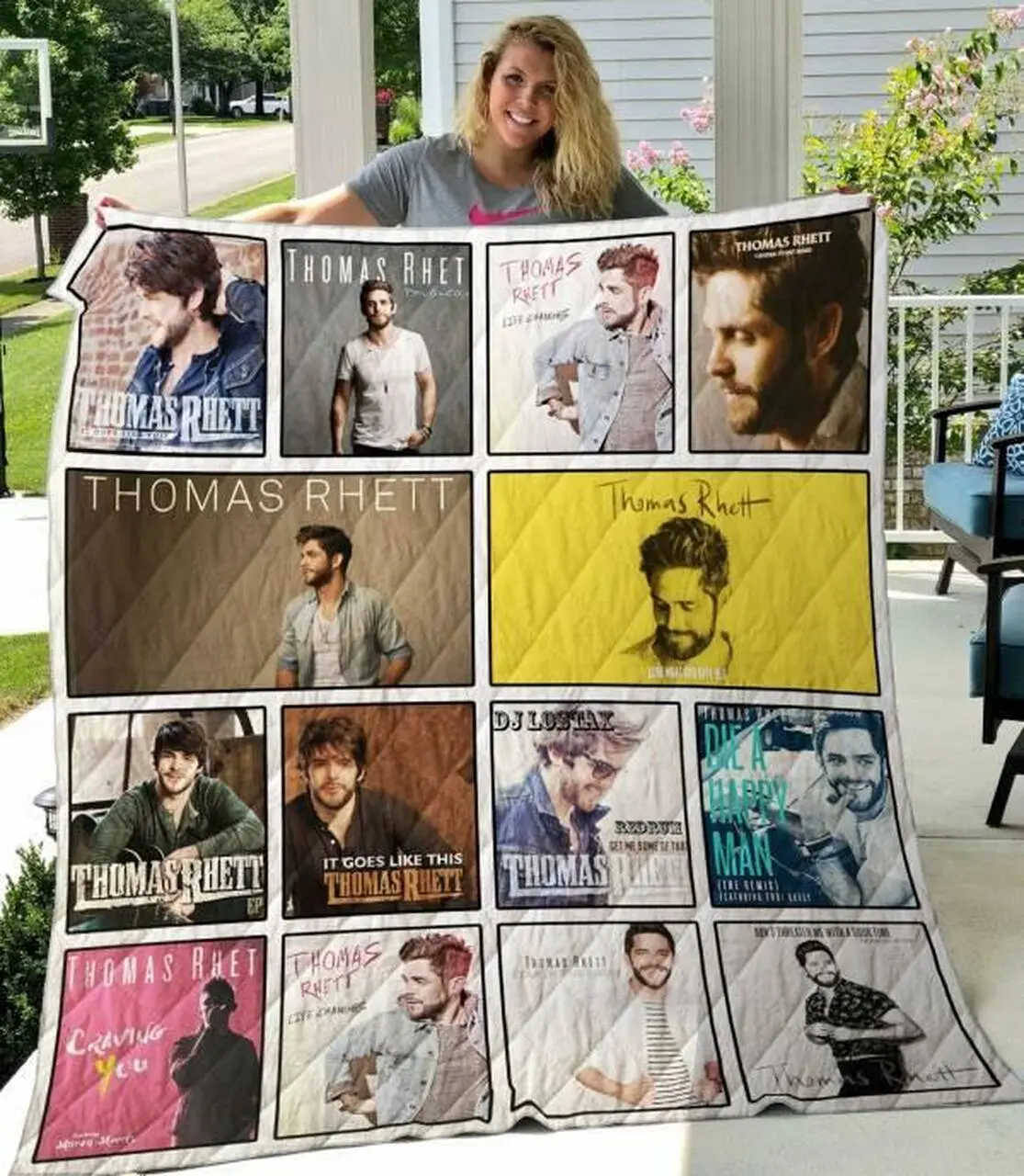 Thomas Rhett Quilt Blanket M100601 Quilt and Home Decor