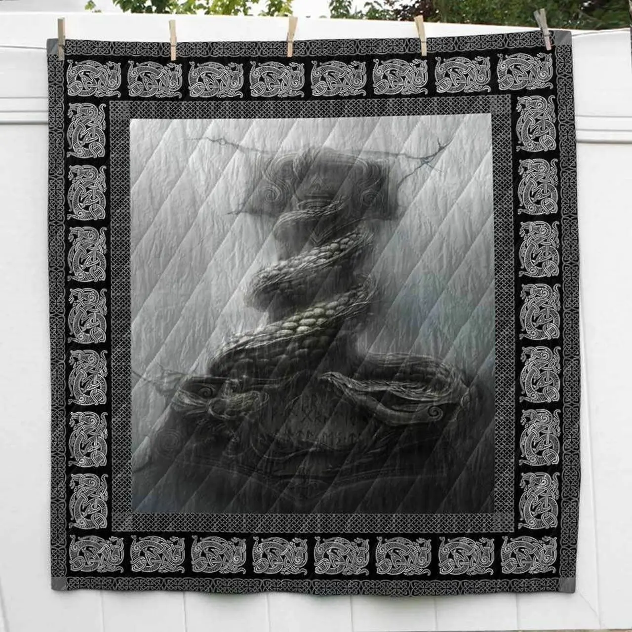 Thor Hammer Viking Cl2100517Mdq Quilt Blanket and Home Decor