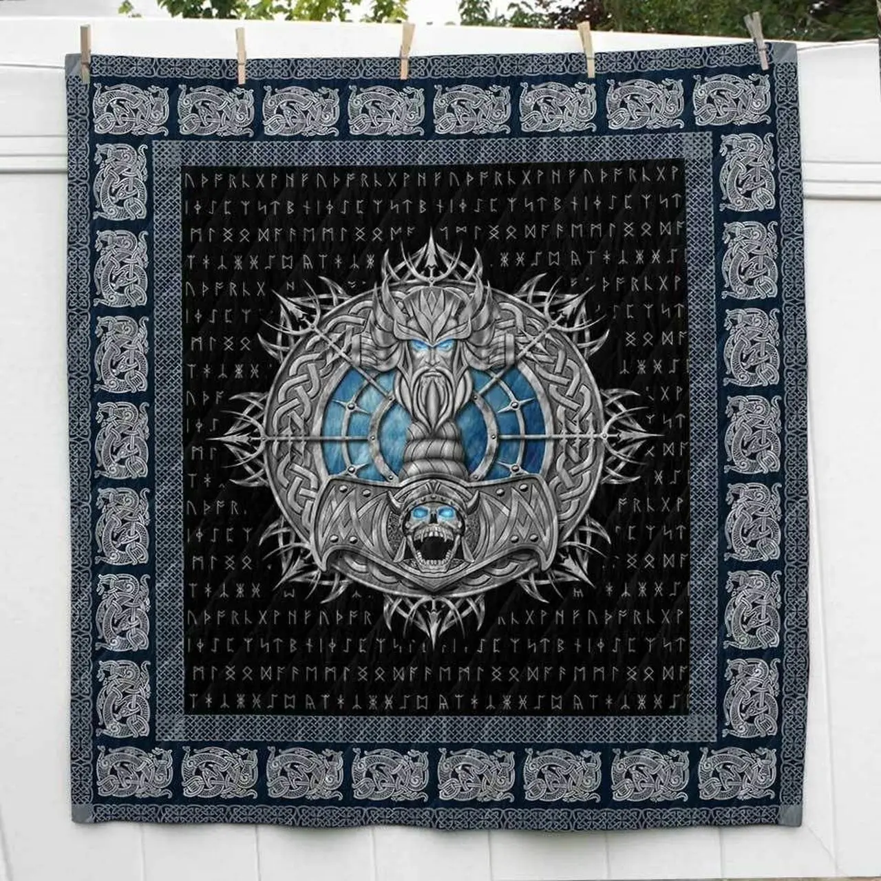 Thor Hammer Viking Cl2100521Mdq Quilt Blanket and Home Decor