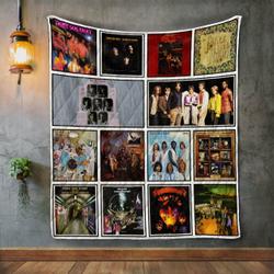 Three Dog Night Album Covers Quilt Blanket and Home Decor