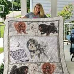 Tibetan Mastiff Quilt Blanket Lukvnc Dhc0301848Dd and Home Decor