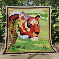 Tiger Cg270636 Quilt Blanket and Home Decor