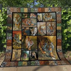 Tiger Hn240536 Quilt Blanket and Home Decor