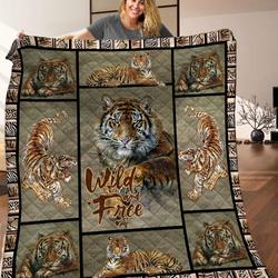 Tiger Quilt Blanket C9B010604Ta and Home Decor