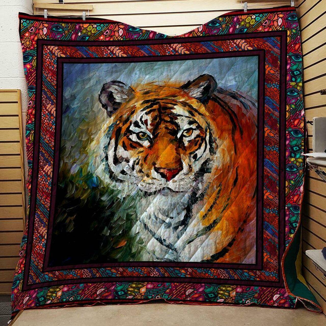 Tiger Quilt Design By Exrain and Home Decor