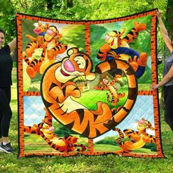 Tigger Love  Premium Quilt  Quilt and Home Decor