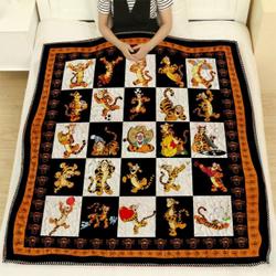 Tigger Winnie The Pooh Quilt Blanket For Fans      and Home Decor