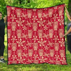 Tiki Hawaiian Cl12100670Mdq Quilt Blanket and Home Decor