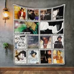 Tim Mcgraw Album Covers Quilt Blanket and Home Decor