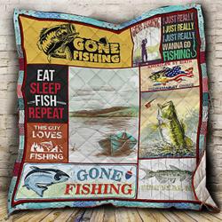 Time To Fishing Quilt Bt10_0708  Quilt and Home Decor