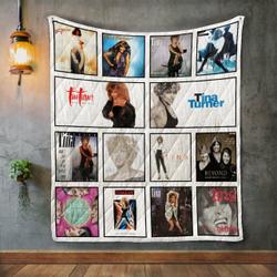Tina Turner Album Covers Quilt Blanket and Home Decor