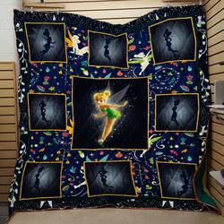 Tinker Bell In Night Quilt V3  Quilt and Home Decor