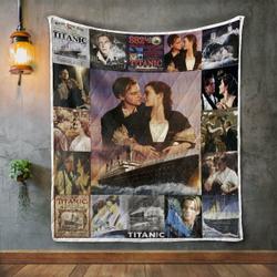 Titanic 3 Album Covers Quilt Blanket and Home Decor