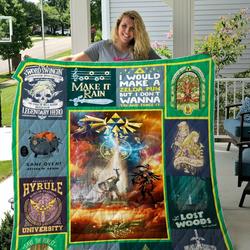 Tl- The Legend Of Zelda Quilt Blanket 01 and Home Decor