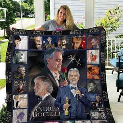 Tlmus Andrea Bocelli Quilt Blanket and Home Decor