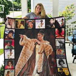 Tlmus Aretha_Franklin V2 Quilt Blanket and Home Decor