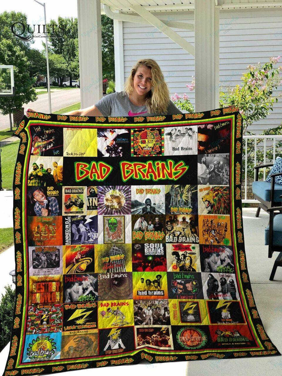 Tlmus Bad Brains Quilt Blanket and Home Decor