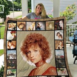 Tlmus Barbra Streisand Quilt Blanket and Home Decor