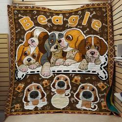 Tlmus Beagle Quilt Blanket Ver 3 and Home Decor