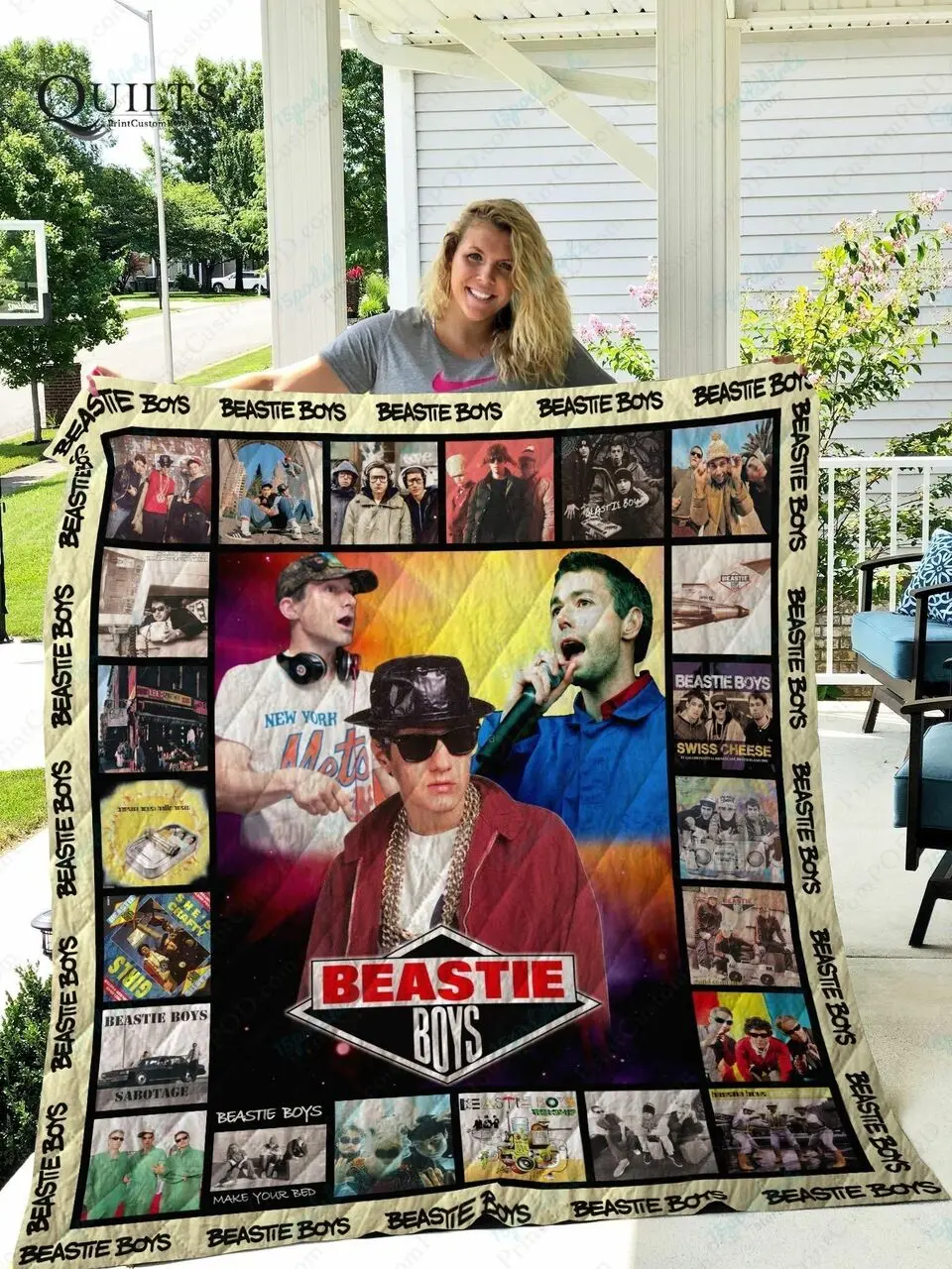Tlmus Beastie Boys Quilt Blanket and Home Decor