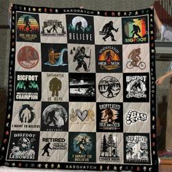 Tlmus Bigfoot Sasquatch Quilt Blanket V1 and Home Decor