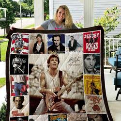 Tlmus Bruce Springsteen Quilt Blanket Ver 1 and Home Decor