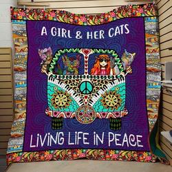 Tlmus Cat Quilt Blanket Ver 13 and Home Decor