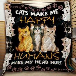 Tlmus Cat Quilt Blanket Ver 16 and Home Decor
