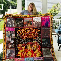 Tlmus Creedence Clearwater Revival Quilt Blanket and Home Decor