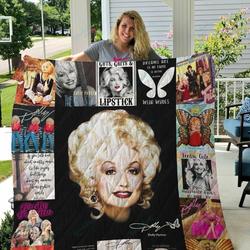 Tlmus Dolly Parton Quilt Blanket and Home Decor
