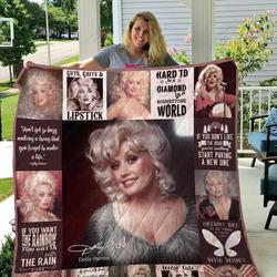 Tlmus Dolly Parton V2 Quilt Blanket and Home Decor