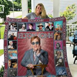 Tlmus Elton John Quilt Blanket and Home Decor