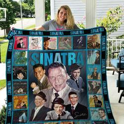 Tlmus Frank Sinatra Quilt Blanket Ver 2 and Home Decor