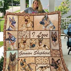 Tlmus German Shepherd Quilt Blanket Ver1 and Home Decor
