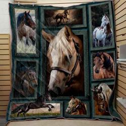 Tlmus Horse Quilt Blanket Ver 24 and Home Decor