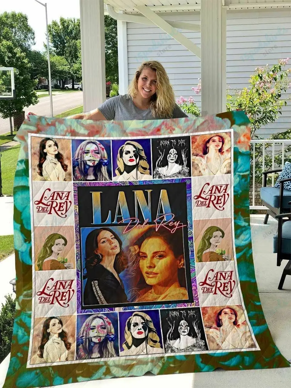 Tlmus Lana Del Rey Quilt Blanket Ver 8 and Home Decor