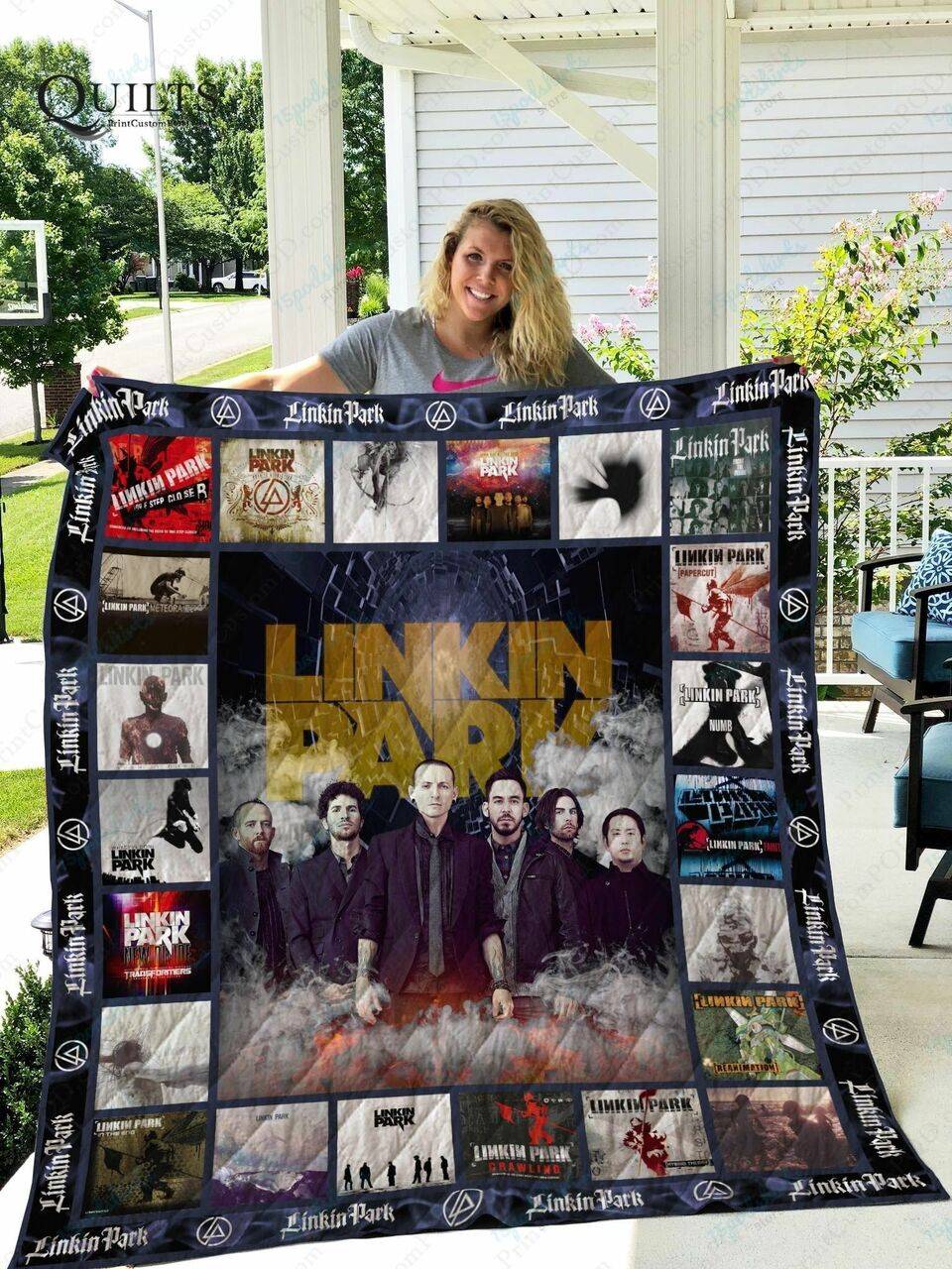 Tlmus Linkin Park Quilt Blanket and Home Decor