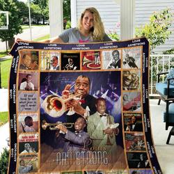 Tlmus Louis Armstrong Quilt Blanket and Home Decor
