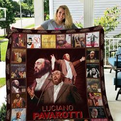 Tlmus Luciano Pavarotti Quilt Blanket and Home Decor