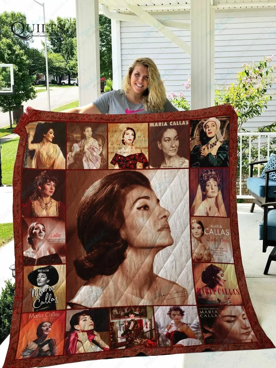 Tlmus Maria Callas Quilt Blanket Ver 2 and Home Decor
