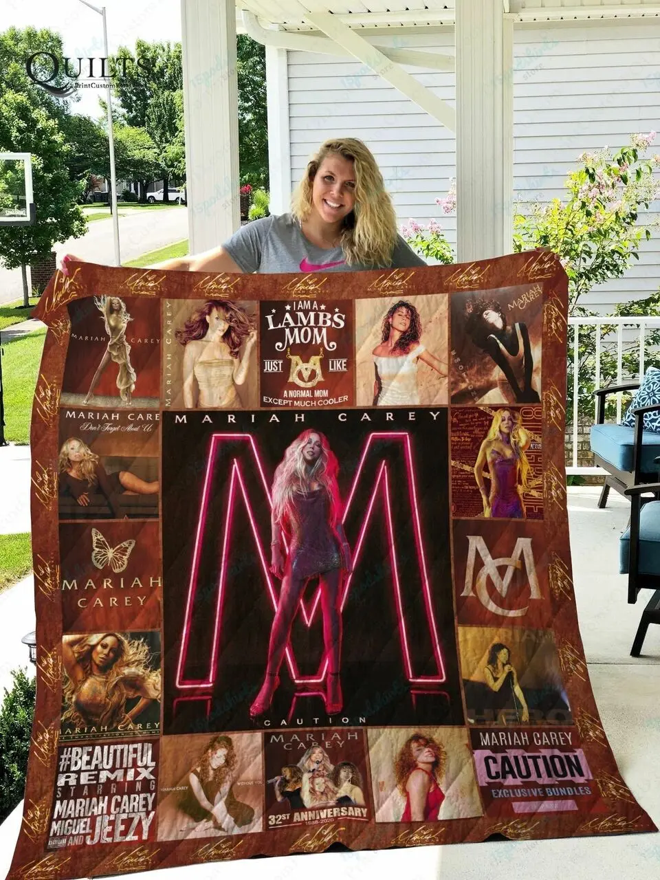 Tlmus Mariah Carey 2 Quilt Blanket and Home Decor