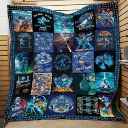 Tlmus Mega Man Quilt Blanket and Home Decor