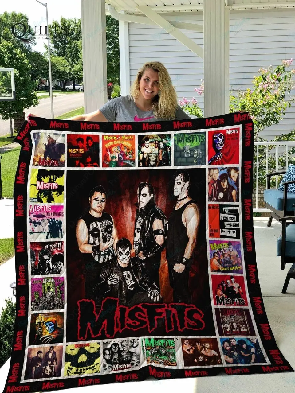 Tlmus Misfits Quilt Blanket and Home Decor