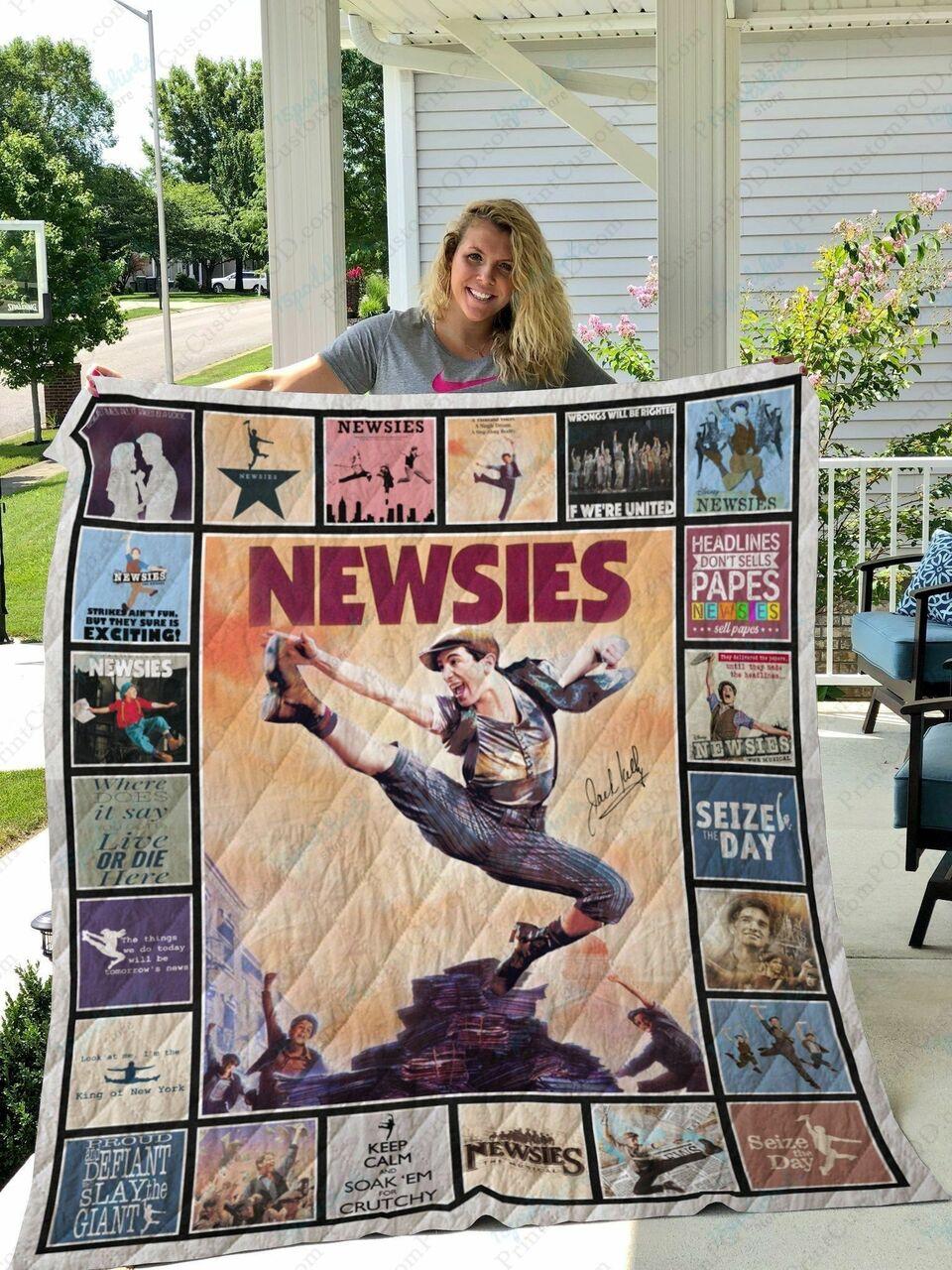 Tlmus Newsies Quilt Blanket and Home Decor